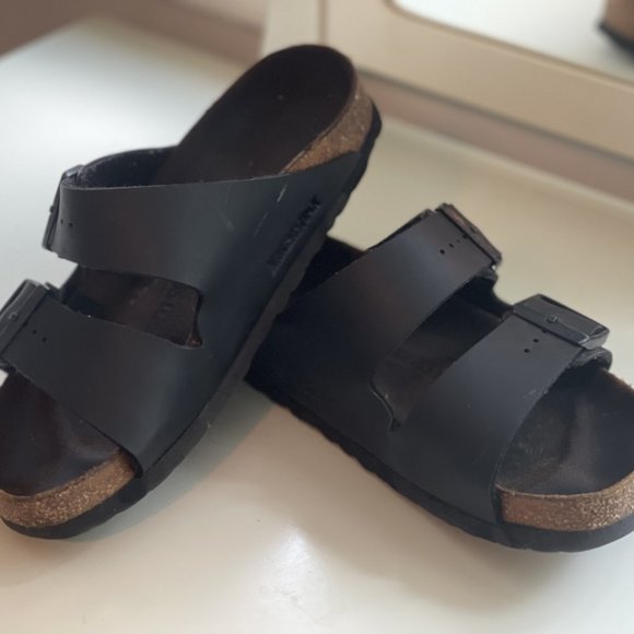 Black Birkenstocks size 38 - Picture 1 of 2